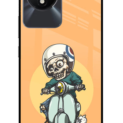 Undead Biker Vivo Y02/Y02T Glass Case