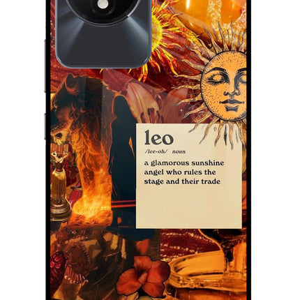 Leo Zodiac Vivo Y02/Y02T Glass Case