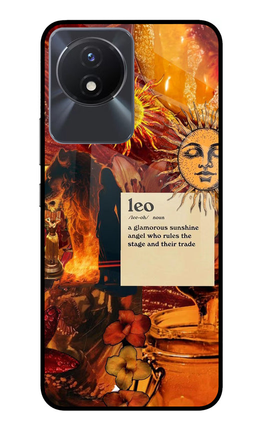 Leo Zodiac Vivo Y02/Y02T Glass Case