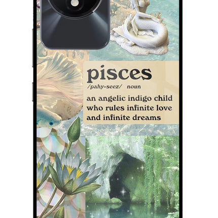 Pisces Zodiac Vivo Y02/Y02T Glass Case