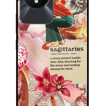Sagittarius Zodiac Vivo Y02/Y02T Glass Case