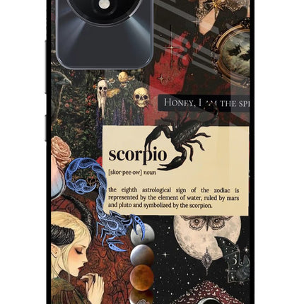 Scorpio Zodiac Vivo Y02/Y02T Glass Case