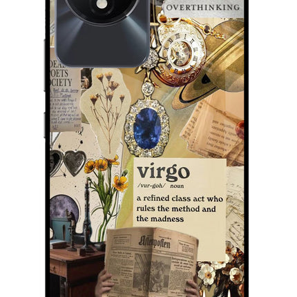 Virgo Zodiac Vivo Y02/Y02T Glass Case