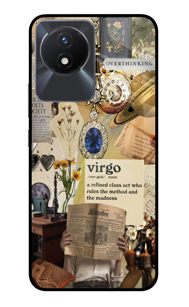 Virgo Zodiac Vivo Y02/Y02T Glass Case