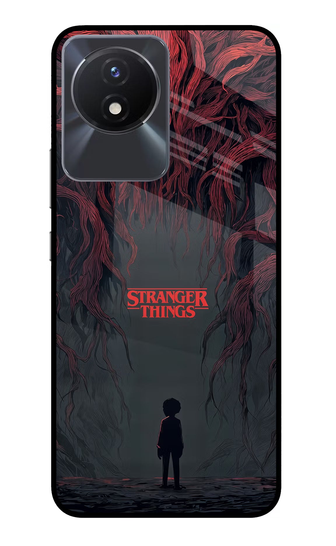 Ordinary Things Dark Side Vivo Y02/Y02T Glass Case Back Cover by Casekaro