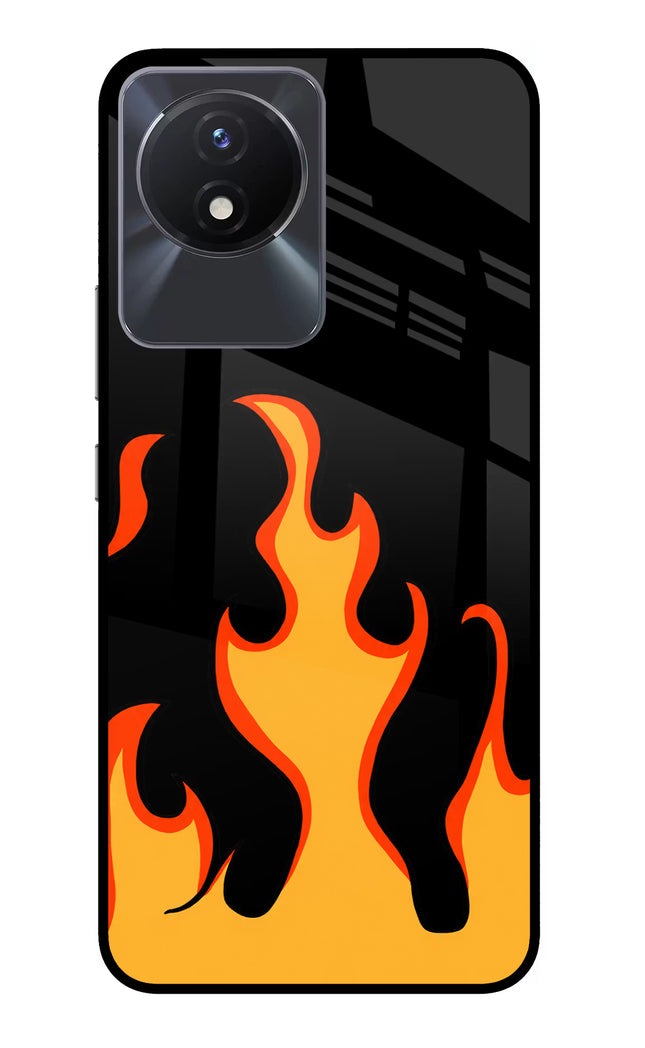 Fired Up – Black Vivo Y02/Y02T Glass Case