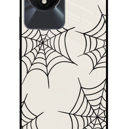 Spider Web Vivo Y02/Y02T Glass Case