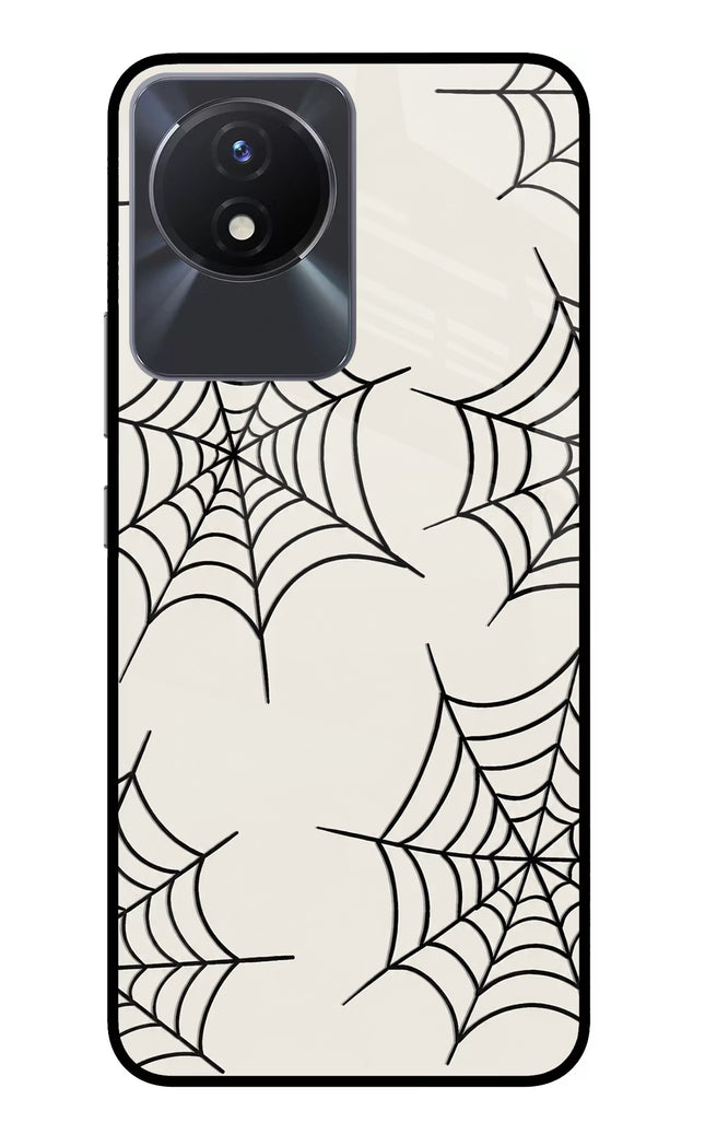 Spider Web Vivo Y02/Y02T Glass Case
