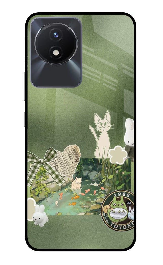 Aesthetic anime Vivo Y02/Y02T Glass Case
