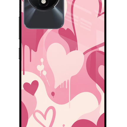 Hearty case Vivo Y02/Y02T Glass Case