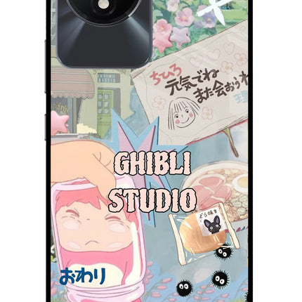Studio Ghibli Vivo Y02/Y02T Glass Case