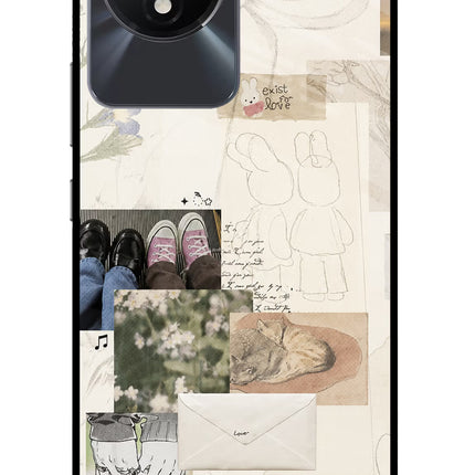 Soft Aesthetic Vivo Y02/Y02T Glass Case