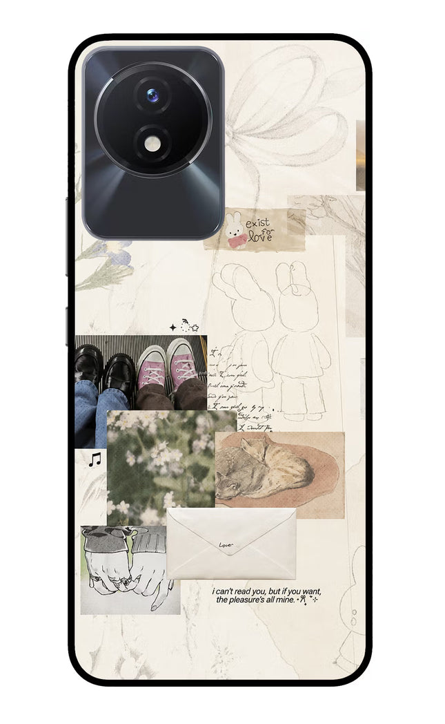 Soft Aesthetic Vivo Y02/Y02T Glass Case