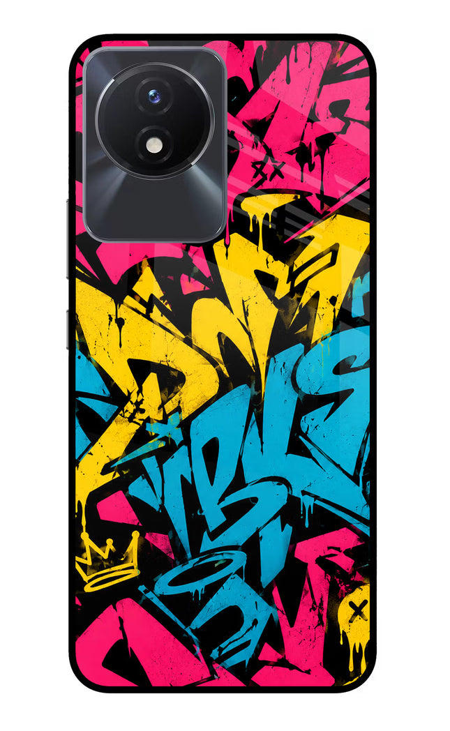 Graffiti Vibe Vivo Y02/Y02T Glass Case