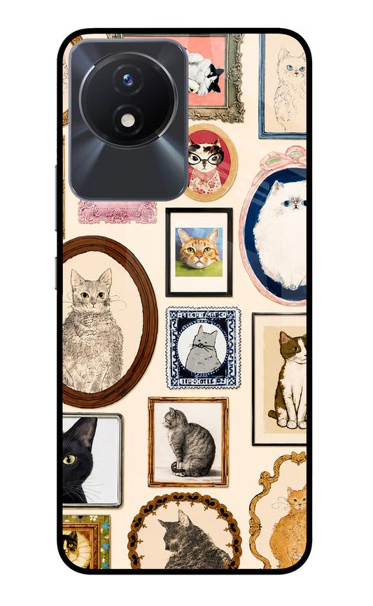 Mirror Cats Vivo Y02/Y02T Glass Case