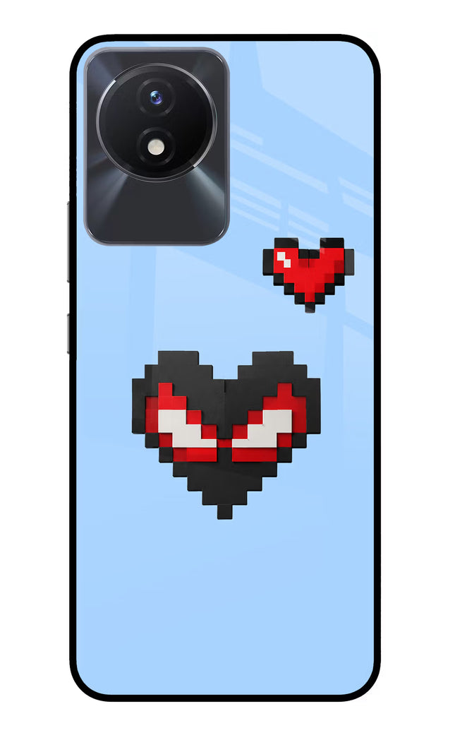 Peter Heart Vivo Y02/Y02T Glass Case