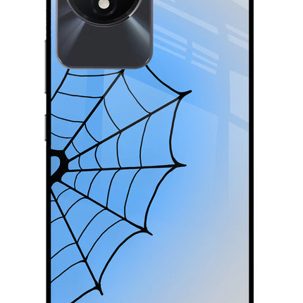 Blue Web Vivo Y02/Y02T Glass Case