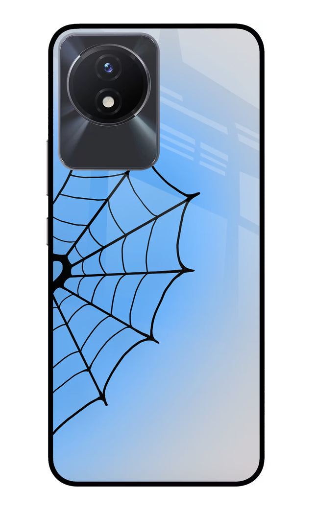 Blue Web Vivo Y02/Y02T Glass Case
