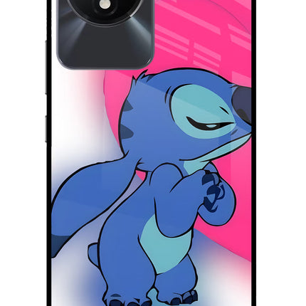 Stitch Hug Vivo Y02/Y02T Glass Case