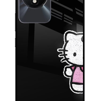 Kitty Charm Vivo Y02/Y02T Glass Case