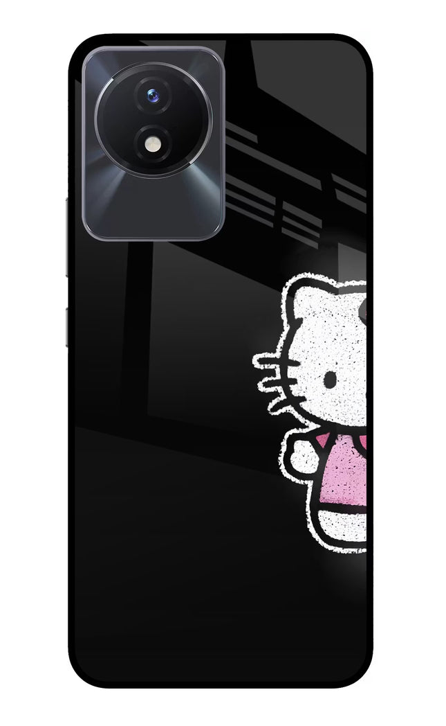 Kitty Charm Vivo Y02/Y02T Glass Case