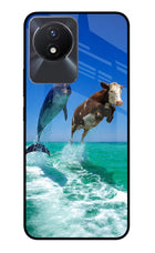Dolphin vs Cow Vivo Y02/Y02T Glass Case
