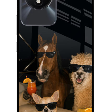 Party Squad Vivo Y02/Y02T Glass Case