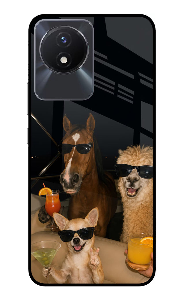 Party Squad Vivo Y02/Y02T Glass Case