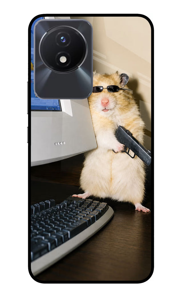 Hacker Hamster Vivo Y02/Y02T Glass Case