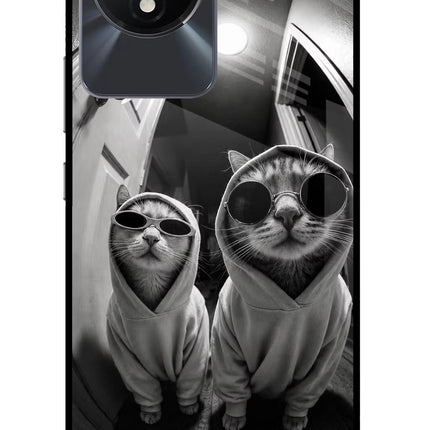 Hood Cats Vivo Y02/Y02T Glass Case