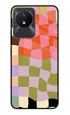 Wavy Grid Vivo Y02/Y02T Glass Case