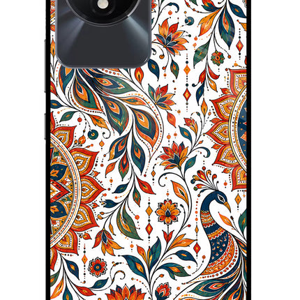 White Mayura Vivo Y02/Y02T Glass Case