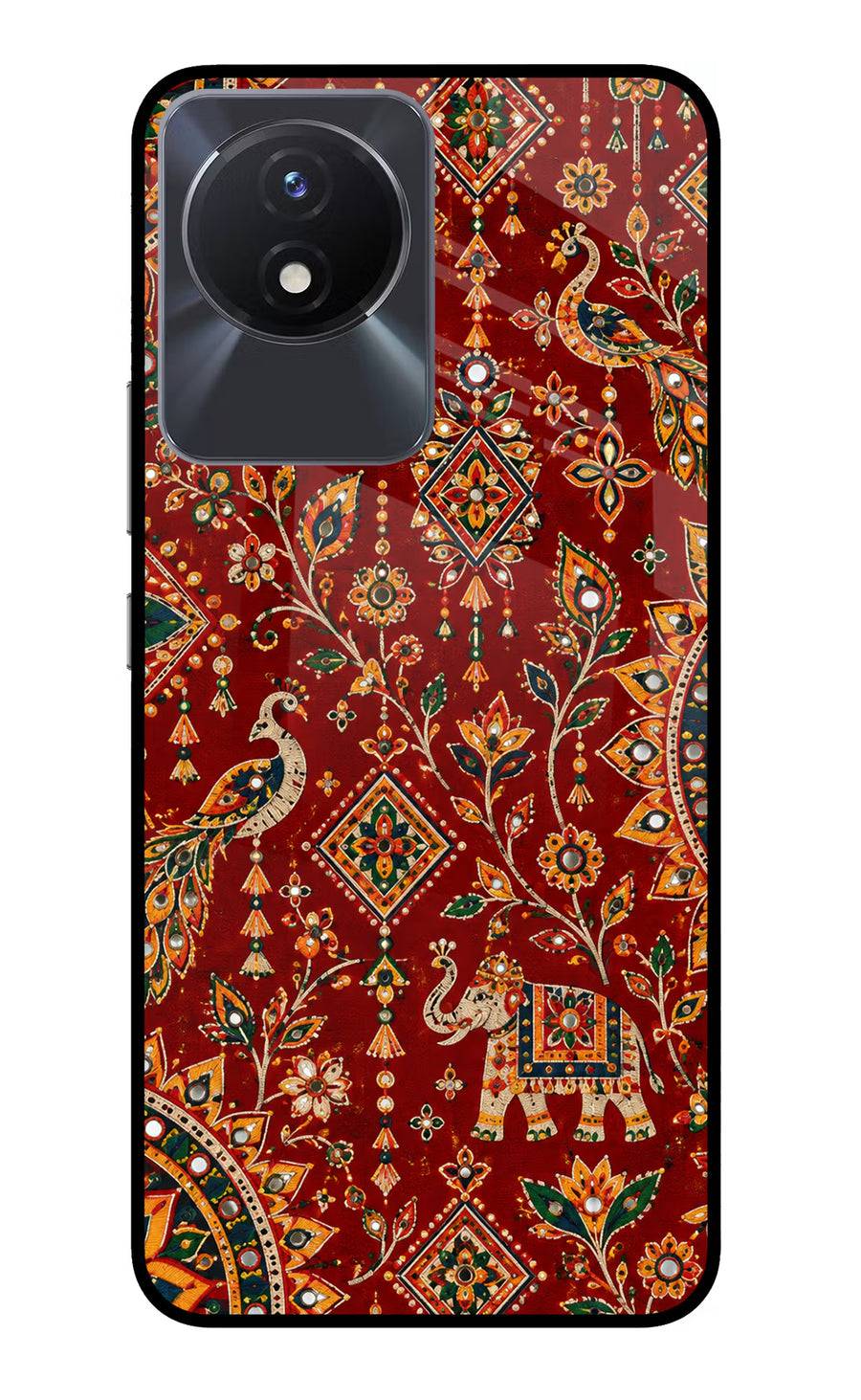 Laal Riwaaz Vivo Y02/Y02T Back Cover, Glass case
