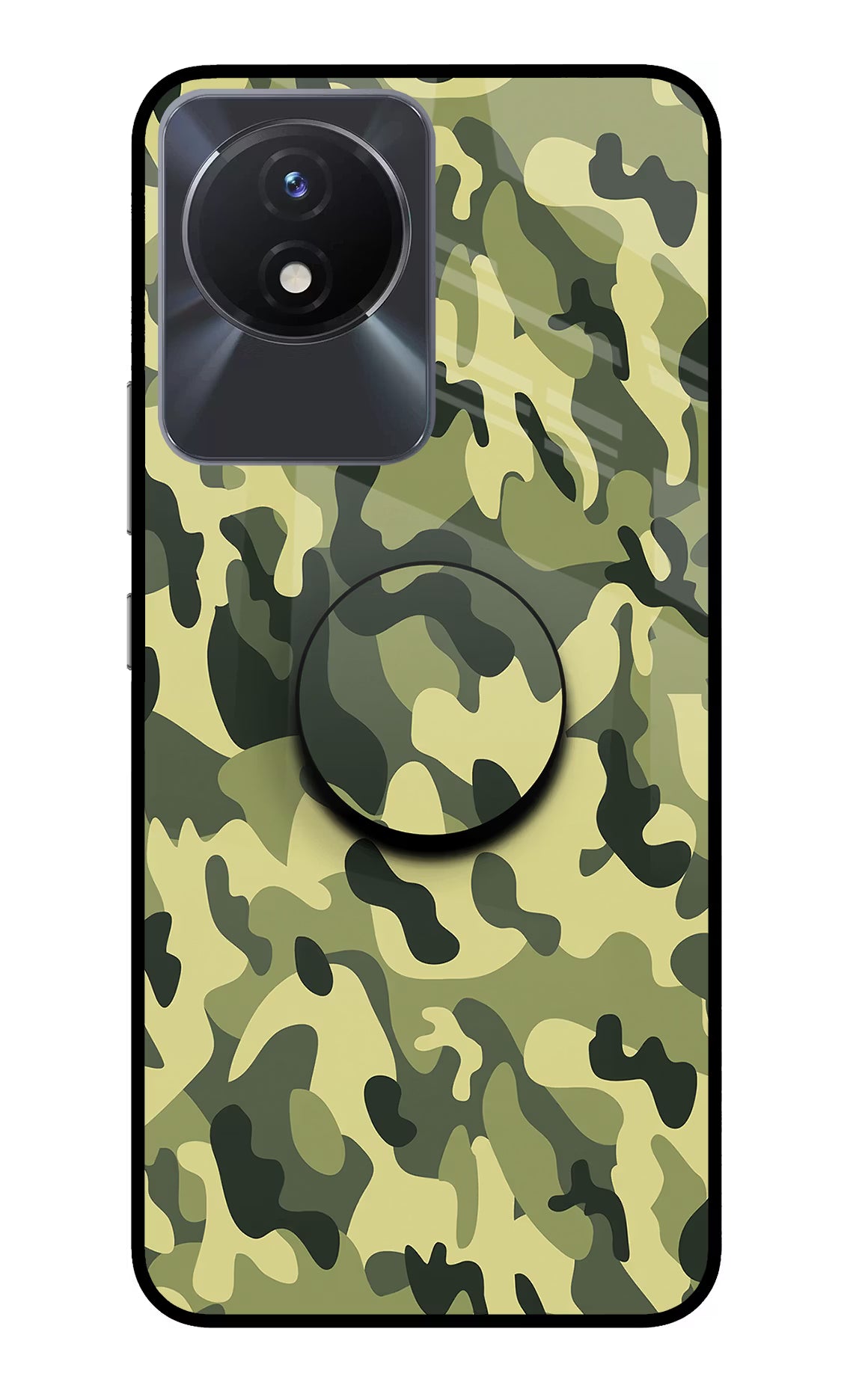 Camouflage Vivo Y02/Y02T Pop Case by Casekaro