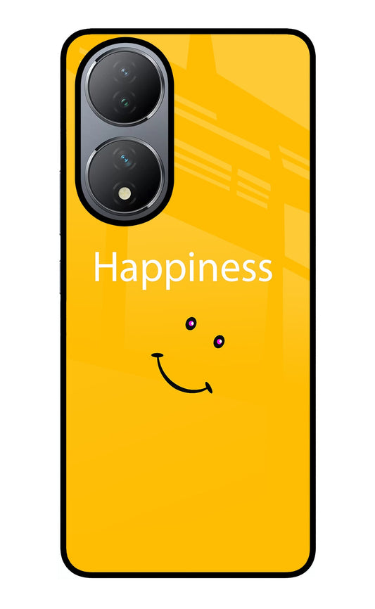 Happiness With Smiley Vivo Y100 Glass Case