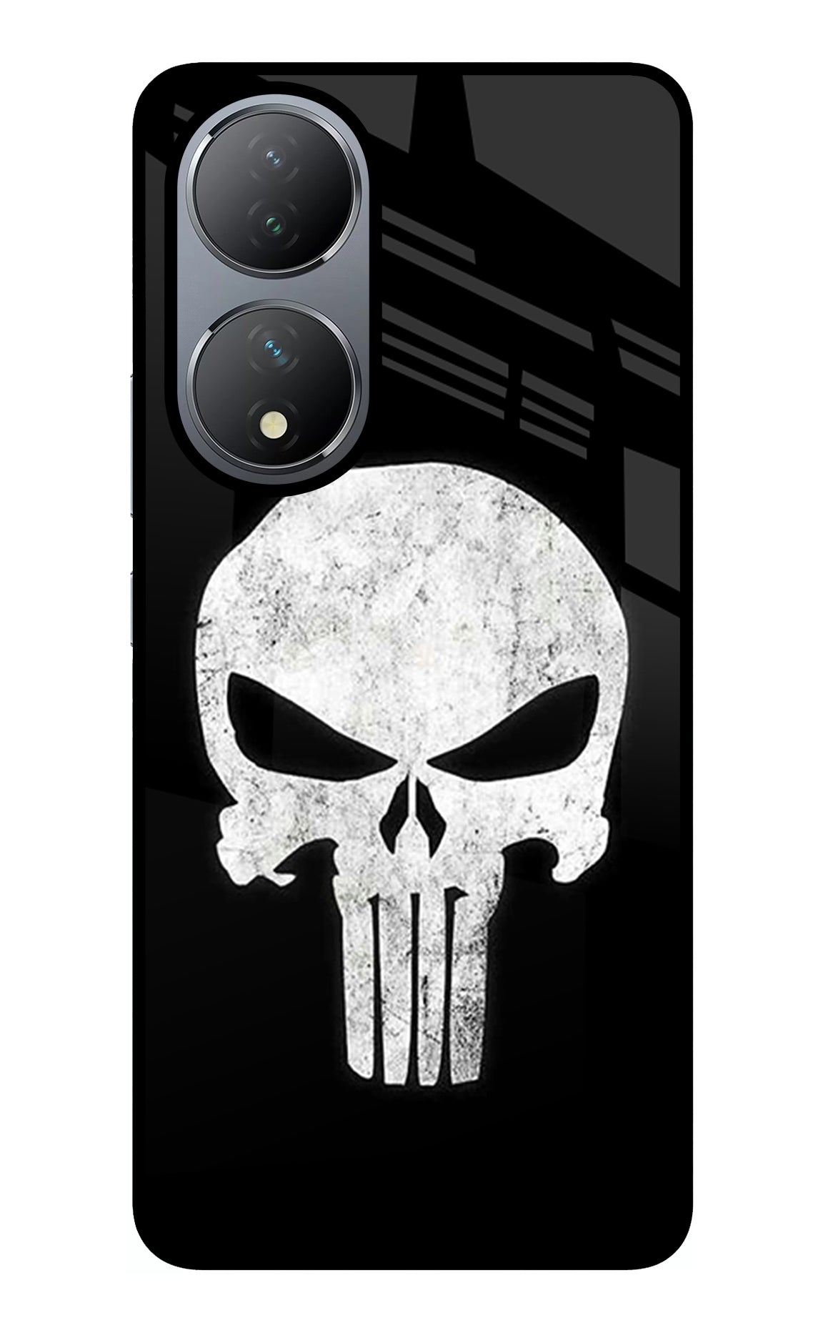 Punisher Skull Vivo Y100 Glass Case