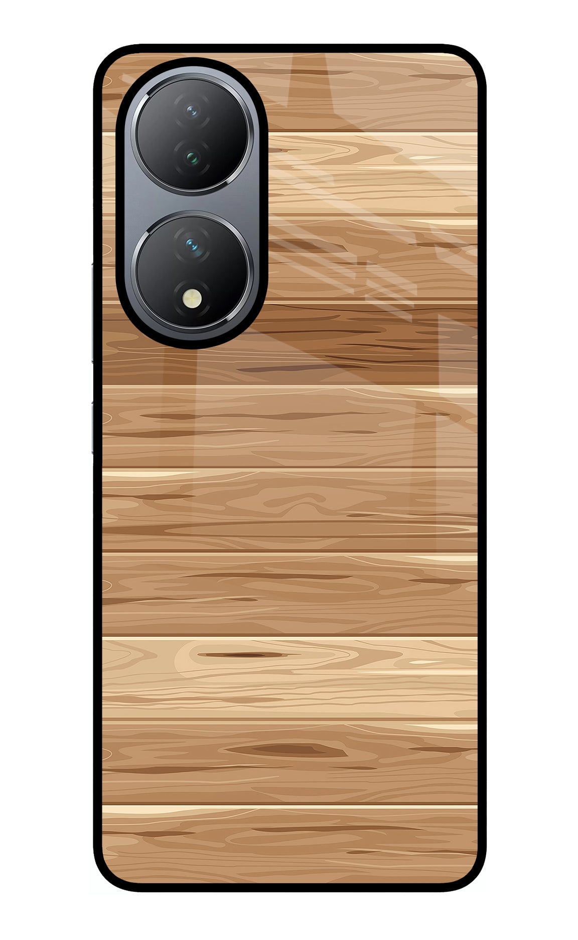 Wooden Vector Vivo Y100 Back Cover