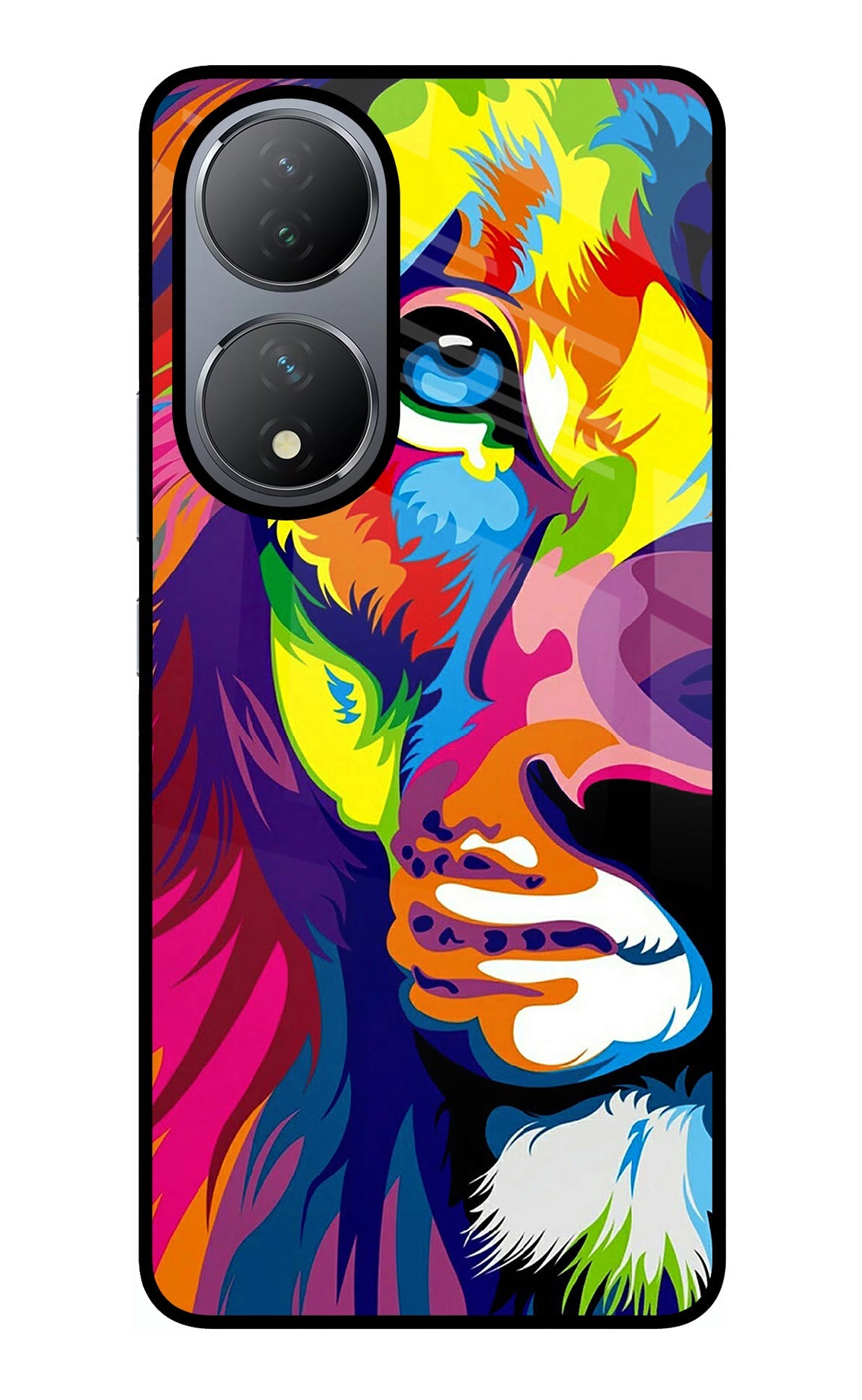 Lion Half Face Vivo Y100 Back Cover