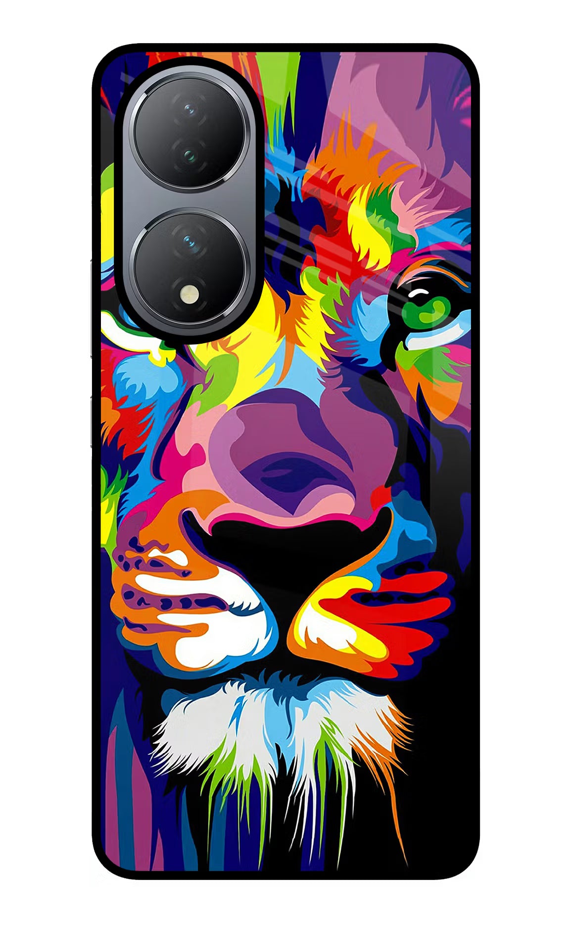 Lion Vivo Y100 Glass Case Back Cover by Casekaro