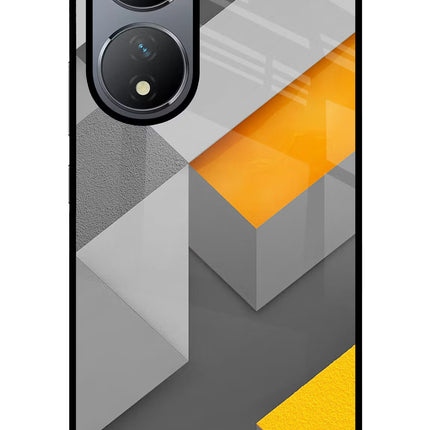 Abstract Vivo Y100 Glass Case Back Cover by Casekaro