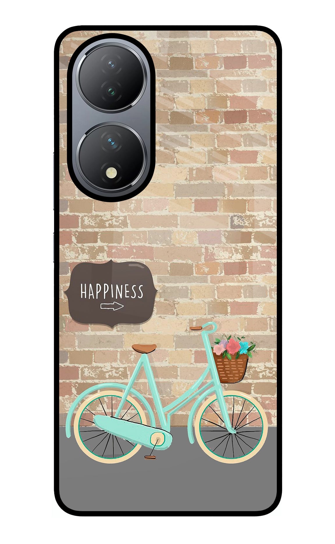 Happiness Artwork Vivo Y100 Glass Case