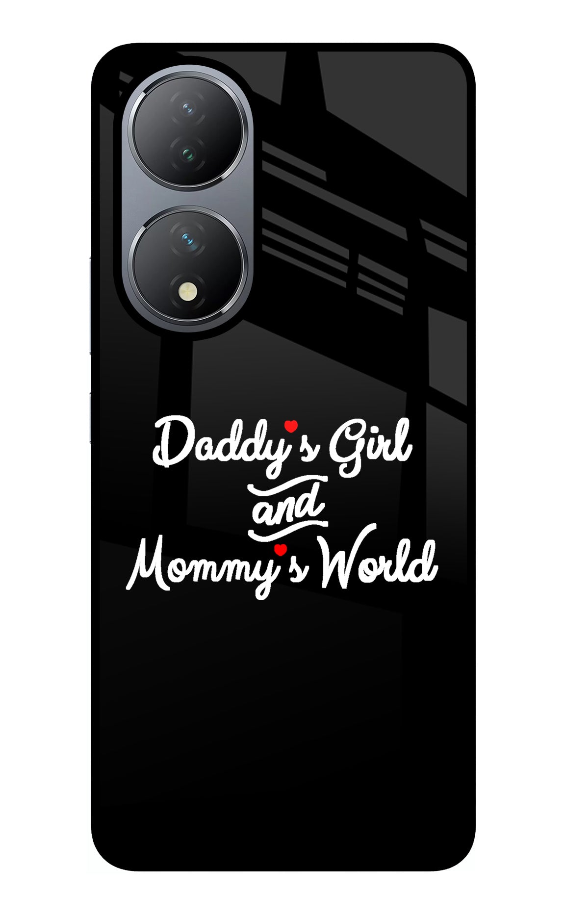 Daddy's Girl and Mommy's World Vivo Y100 Glass Case