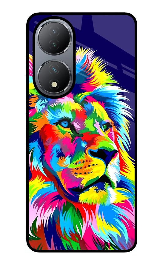 Vector Art Lion Vivo Y100 Glass Case