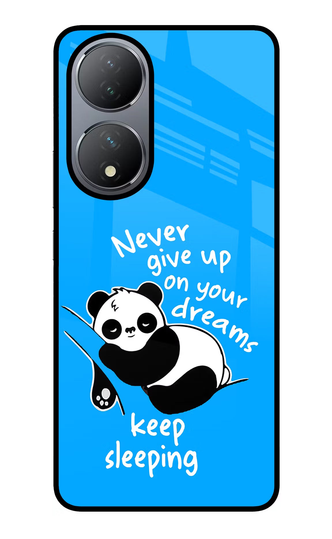 Keep Sleeping Vivo Y100 Glass Case Back Cover by Casekaro