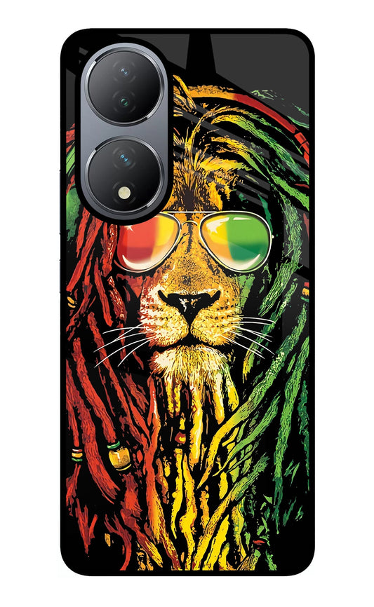 Rasta Lion Vivo Y100 Glass Case