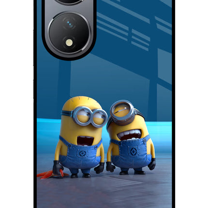Minion Laughing Vivo Y100 Glass Case
