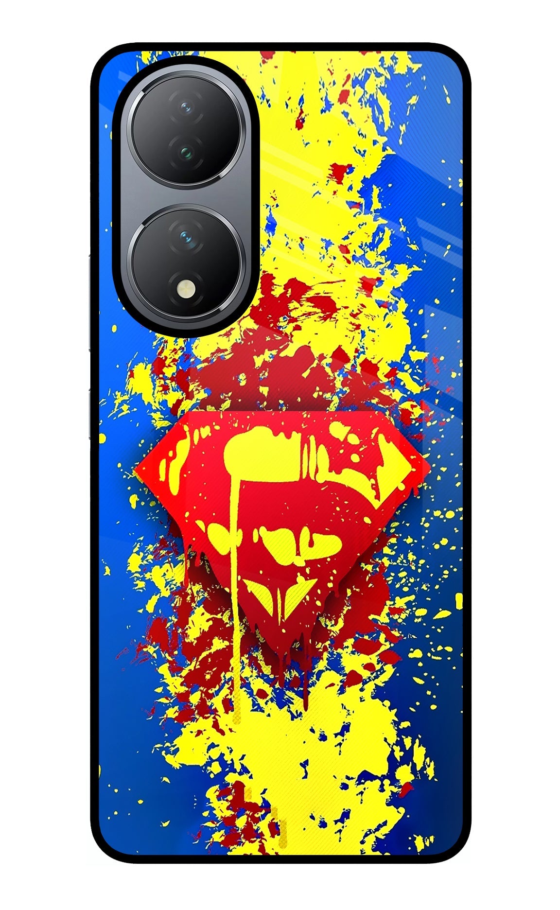 Superman logo Vivo Y100 Glass Case