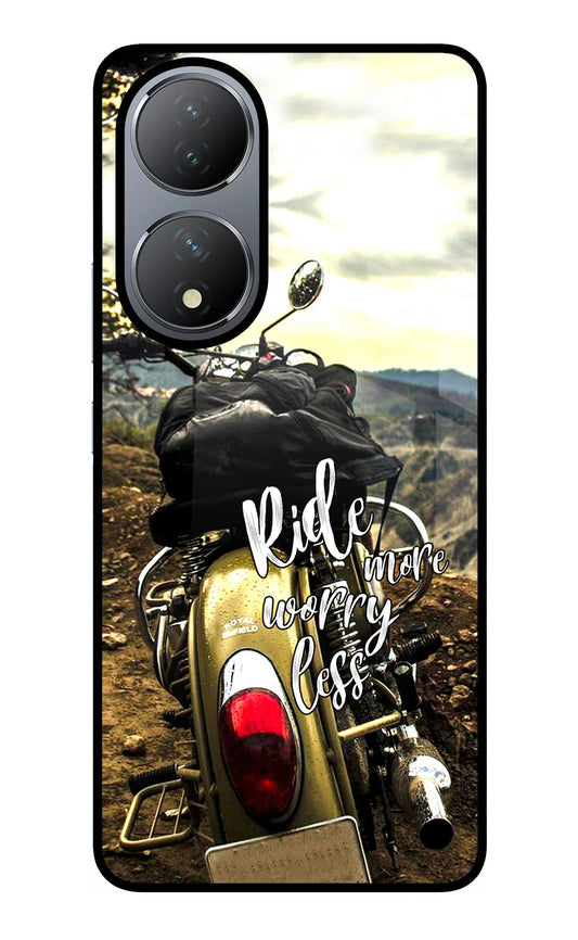 Ride More Worry Less Vivo Y100 Glass Case
