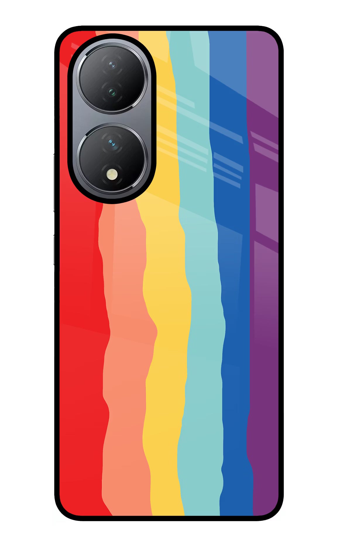 Rainbow Vivo Y100 Glass Case Back Cover by Casekaro