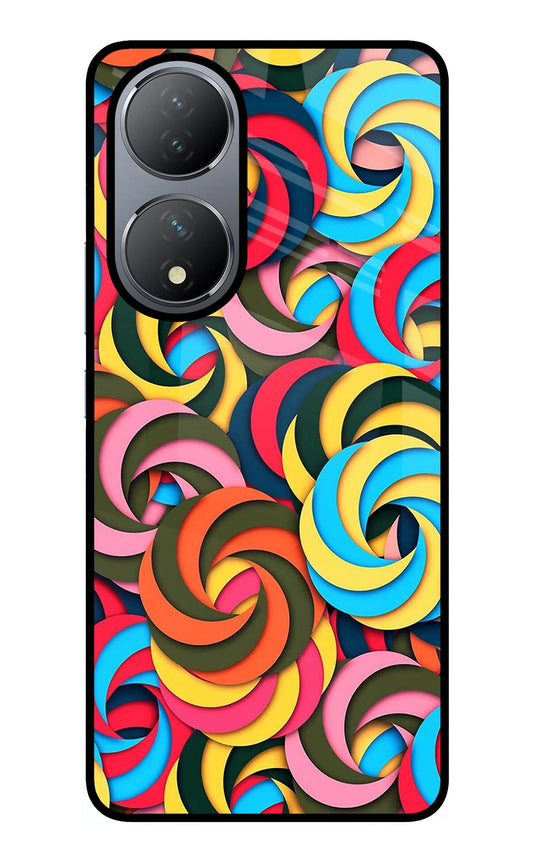 Spiral Pattern Vivo Y100 Glass Case